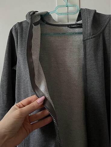 s Beden kapüşonlu fermuarlı ceket sweatshirt