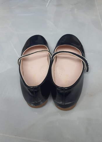 Kız Çocuk Siyah Parlak Tokalı Babet - Görsel 3