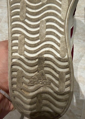 Bordo Adidas Süet Kadın Spor Ayakkabı - Görsel 4