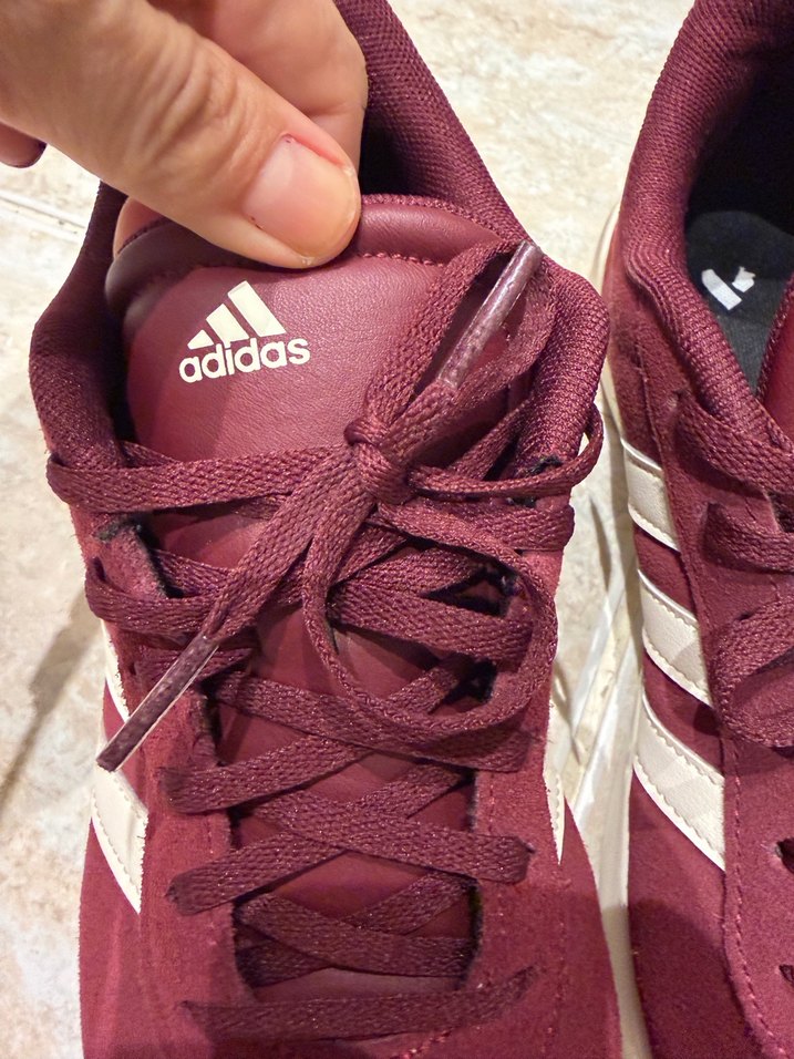 Bordo Adidas Süet Kadın Spor Ayakkabı - Görsel 2