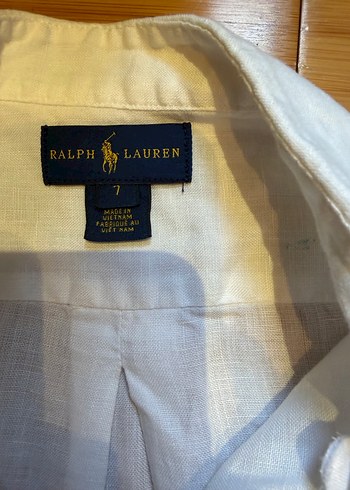 Ralph laurenUzun Kollu Beyaz Keten Erkek Çocuk Gömlek - Görsel 3