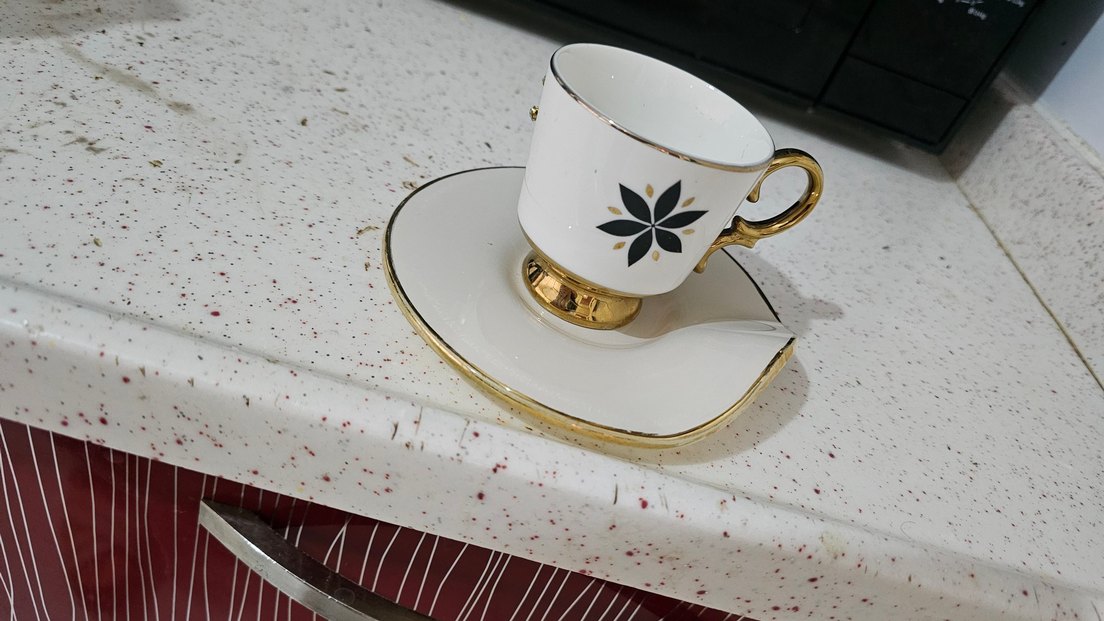 kahve fincanları Altın - Görsel 4