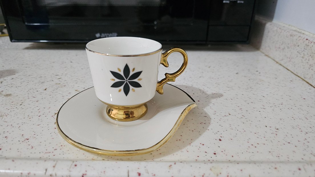 kahve fincanları Altın - Görsel 5