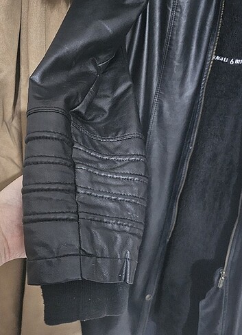 Kışlık deri mont  - Görsel 5