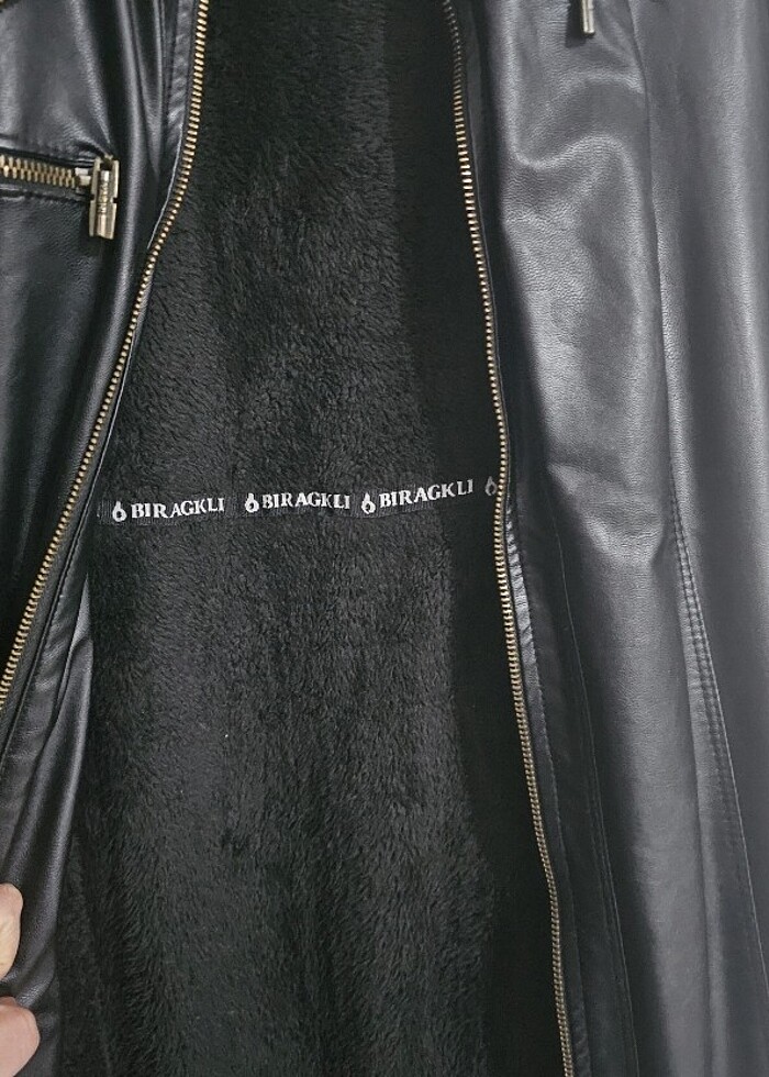 Kışlık deri mont  - Görsel 3