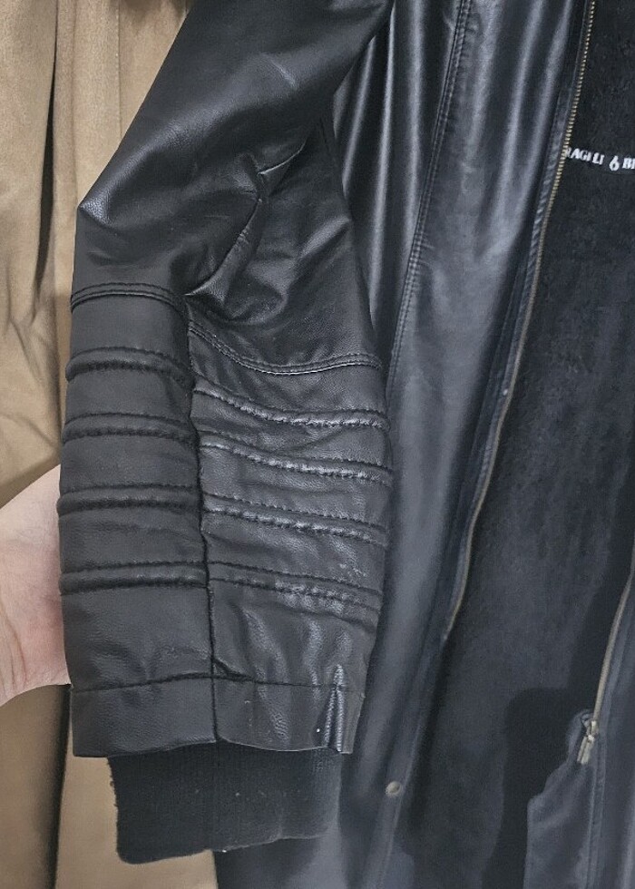 Kışlık deri mont  - Görsel 5