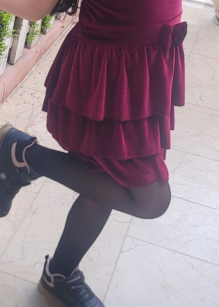 Kadife elbise - Görsel 2