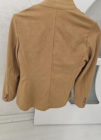 Ceketli uzun kollu pamuklu gömlek - Görsel 5