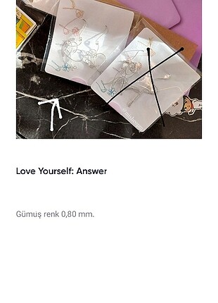 Love Yourself:Answer 2'li Küpe