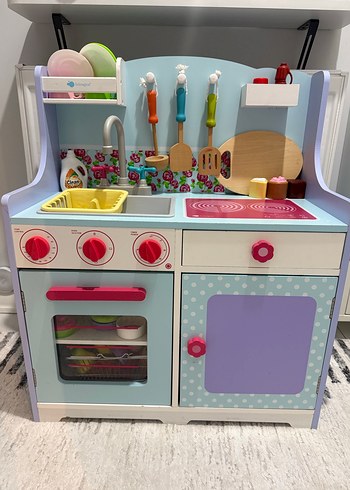Pastel Renkli Çocuk Oyun Mutfak Seti - Görsel 3