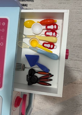 Pastel Renkli Çocuk Oyun Mutfak Seti - Görsel 6