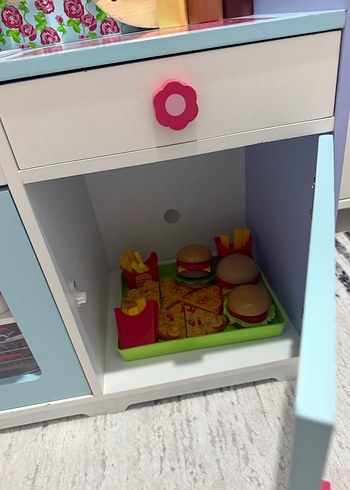 Pastel Renkli Çocuk Oyun Mutfak Seti - Görsel 7