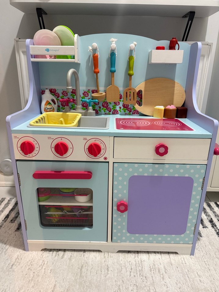 Pastel Renkli Çocuk Oyun Mutfak Seti - Görsel 3