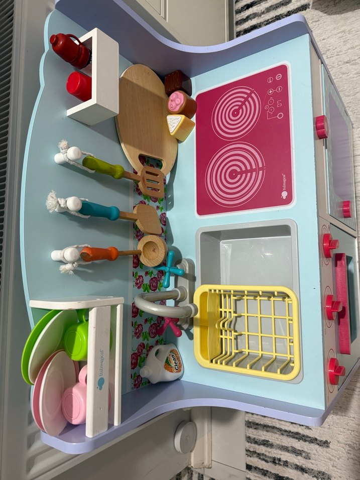 Pastel Renkli Çocuk Oyun Mutfak Seti - Görsel 5