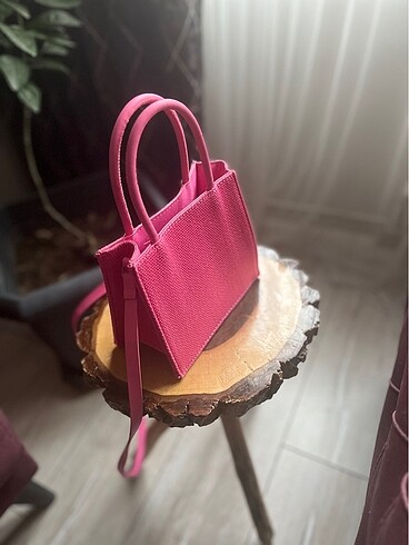 H&M H&M pembe askılı mini çanta