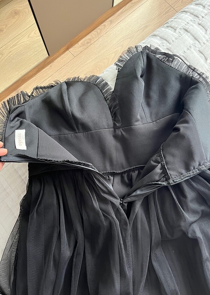 agenda marka gece elbisesi abiye 36 - Görsel 5