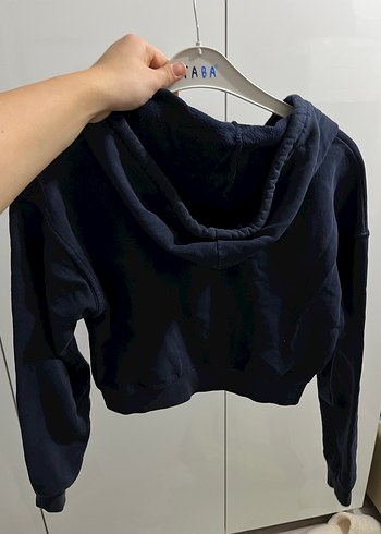 Fermuarlı Lacivert Kadın Sweatshirt - Görsel 2