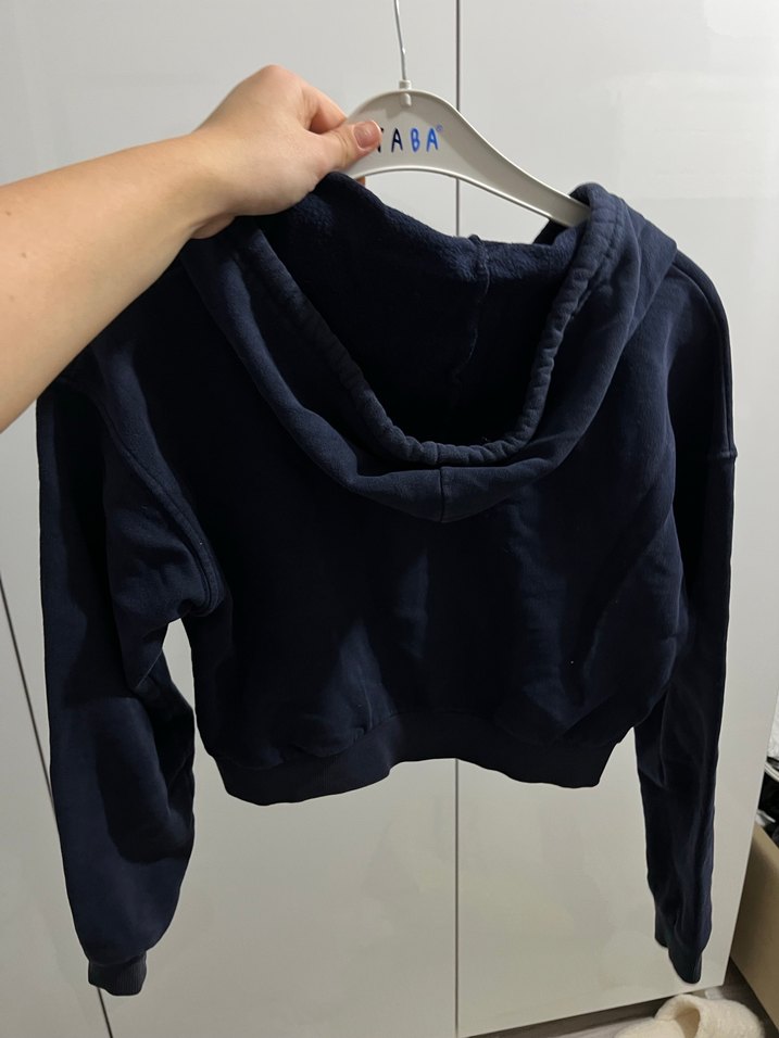 Fermuarlı Lacivert Kadın Sweatshirt - Görsel 2