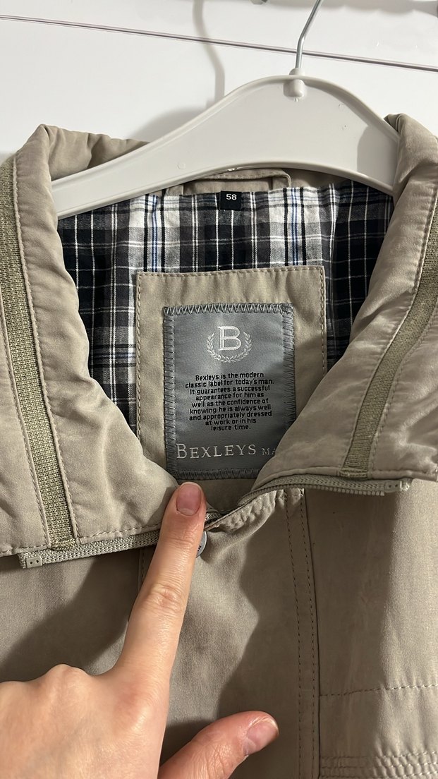 Bej Düğmeli Erkek Keten Ceket - Görsel 2