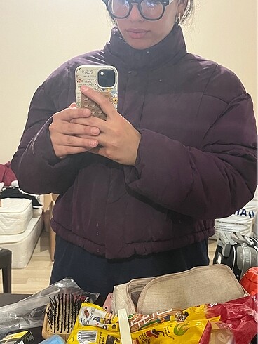 Bershka Crop Mont - Görsel 5