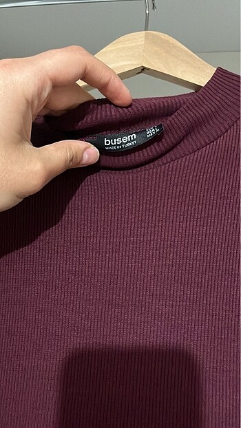 l Beden Bordo dar elbise