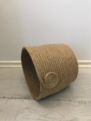 Ikea 17*20Hasır jüt sepet/saksı