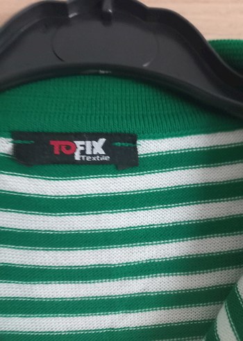 Diğer Yeşil Çizgili Kadın Polo Tişört