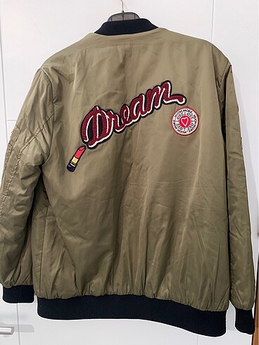 l Beden haki Renk Haki Bomber Ceket
