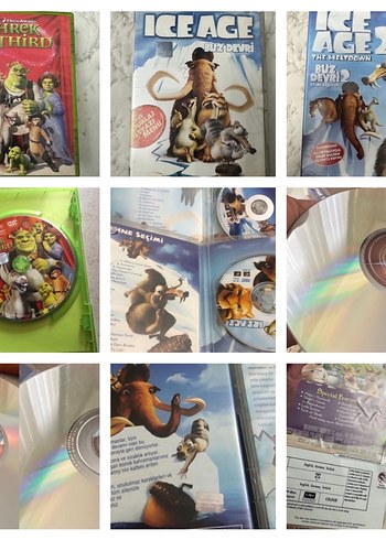 Ice Age 1-2 ve Shrek Üçüncü DVD Seti
