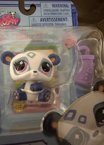 Littlest Pet Shop Mor Panda Figür - Görsel 3