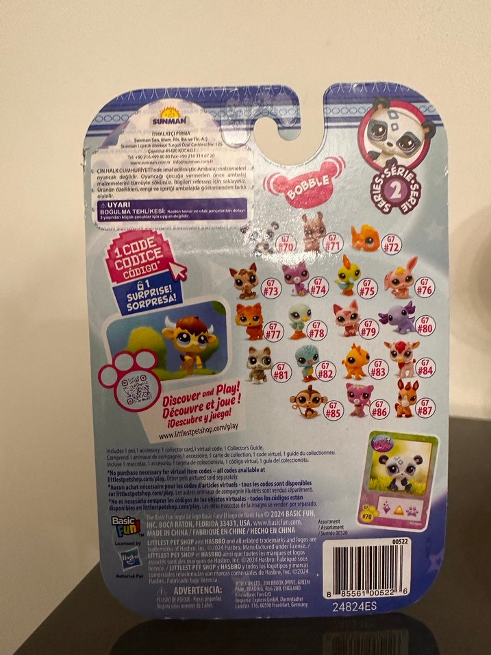 Littlest Pet Shop Mor Panda Figür - Görsel 2