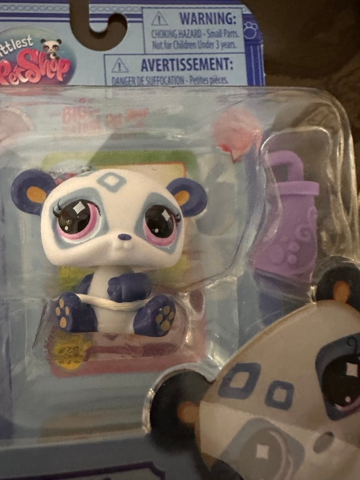Littlest Pet Shop Mor Panda Figür - Görsel 3