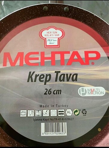 Beden Mehtap krep tavası