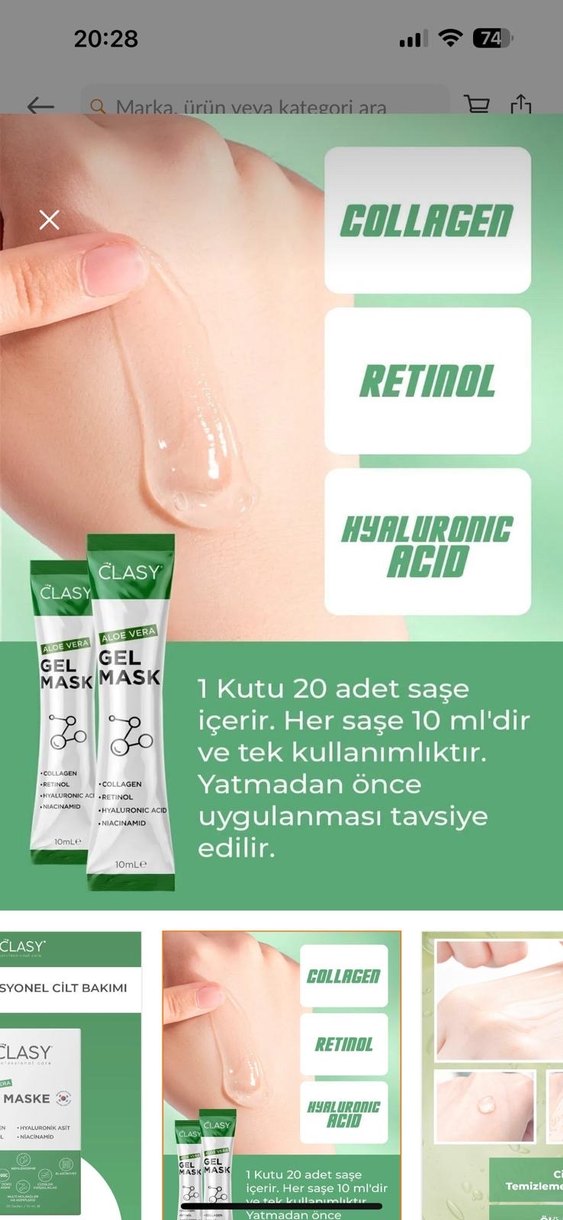 Clasy Jel maske - Görsel 4