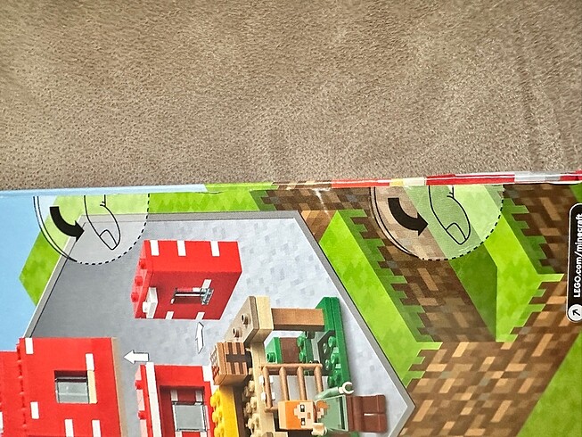  Beden Renk Lego Minecraft mantar evi