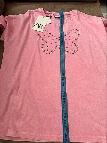 13-14 Yaş Beden çeşitli Renk Zara Tshirt