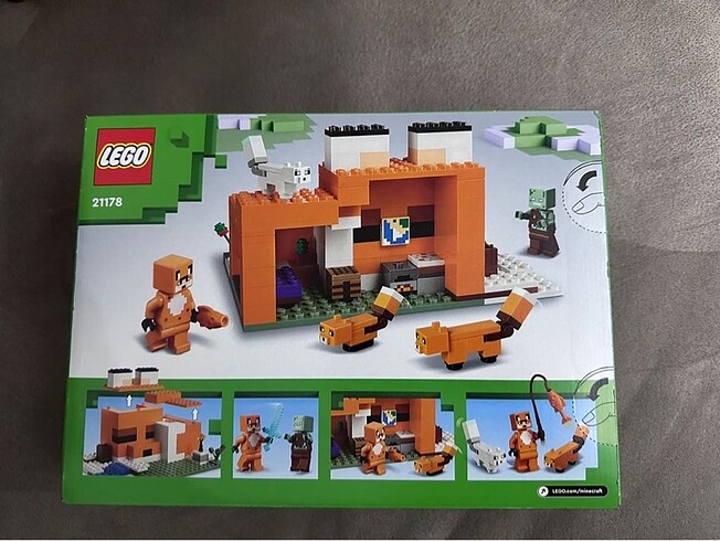 Beden Renk Lego Minecraft Tilki kulübesi