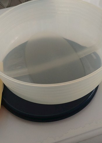 Beden sarı Renk Tupperware peynir kabı ve pasta fanusu