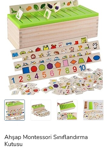 Beden Ahşap Montessori sınıflandırma