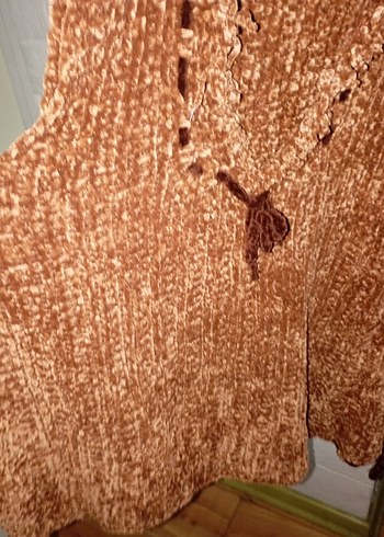 Düğmeli Siyah Süet Kadın Blazer - Görsel 9