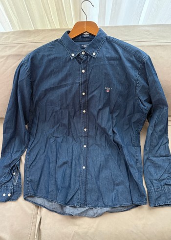 Gant Orijinal Gant Lacivert Denim Gomlek