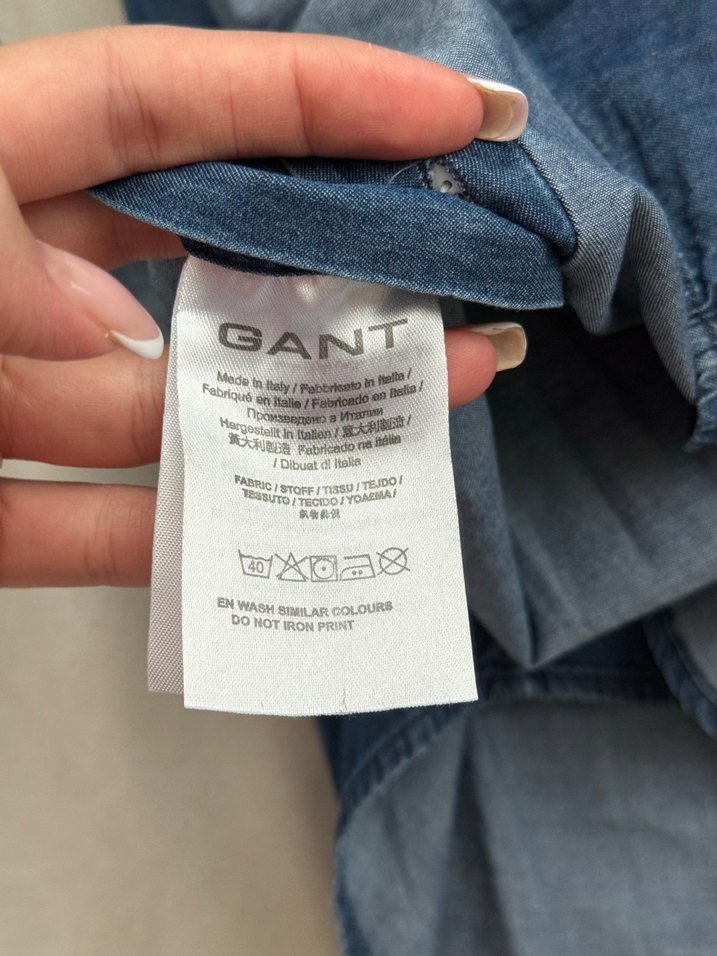 Orijinal Gant Lacivert Denim Gömlek — görsel 4/7