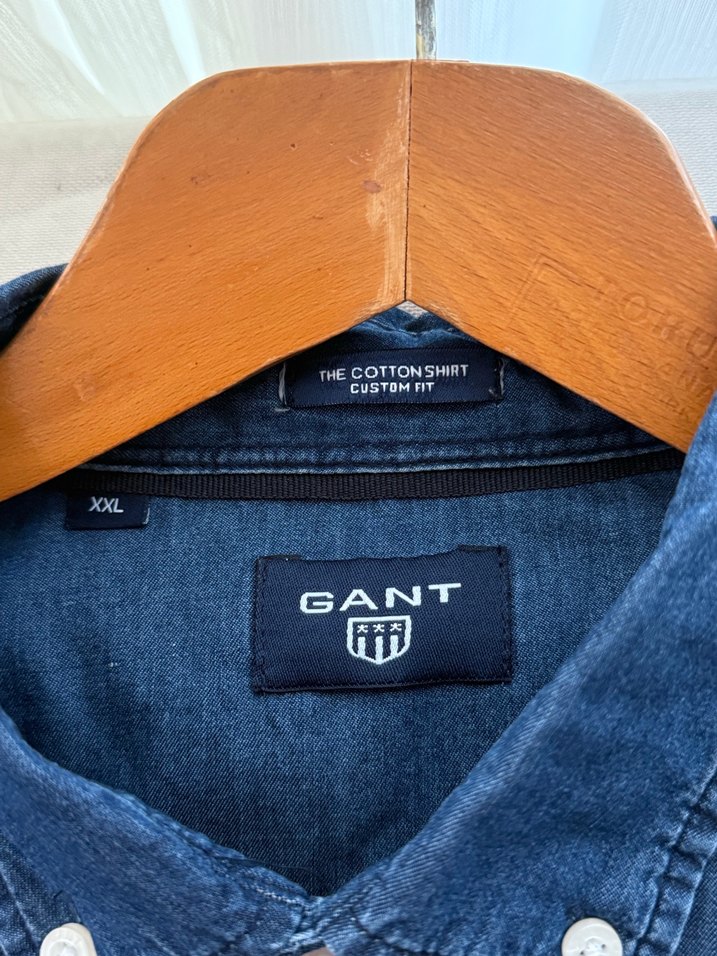 Orijinal Gant Lacivert Denim Gömlek — görsel 3/7