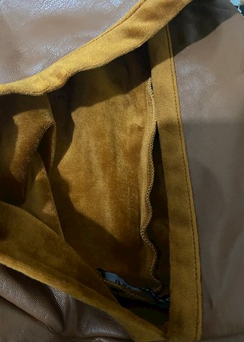 Oysho BALENCIAGA Kahverengi Deri Kadın Eşofman Takımı