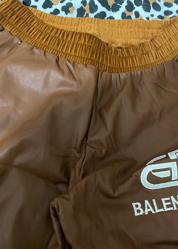 m Beden BALENCIAGA Kahverengi Deri Kadın Eşofman Takımı