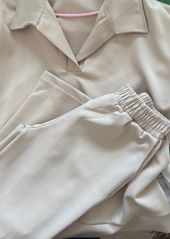 38 Beden Bej Kadın Normcore Gömlek