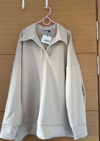 Bej Kadın Normcore Gömlek