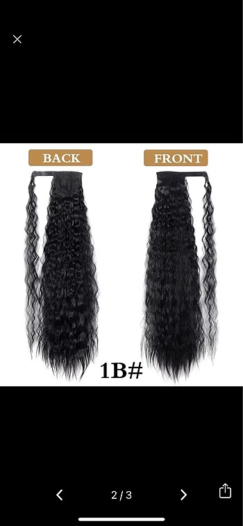 Dalgalı Postiş Saç - Görsel 2