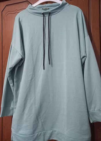 xl Beden Pastel yeşil Kadın Sweatshirt Uzun Kollu