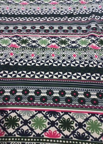 Kadın Çok Renkli Desenli Uzun  Etek - Görsel 2